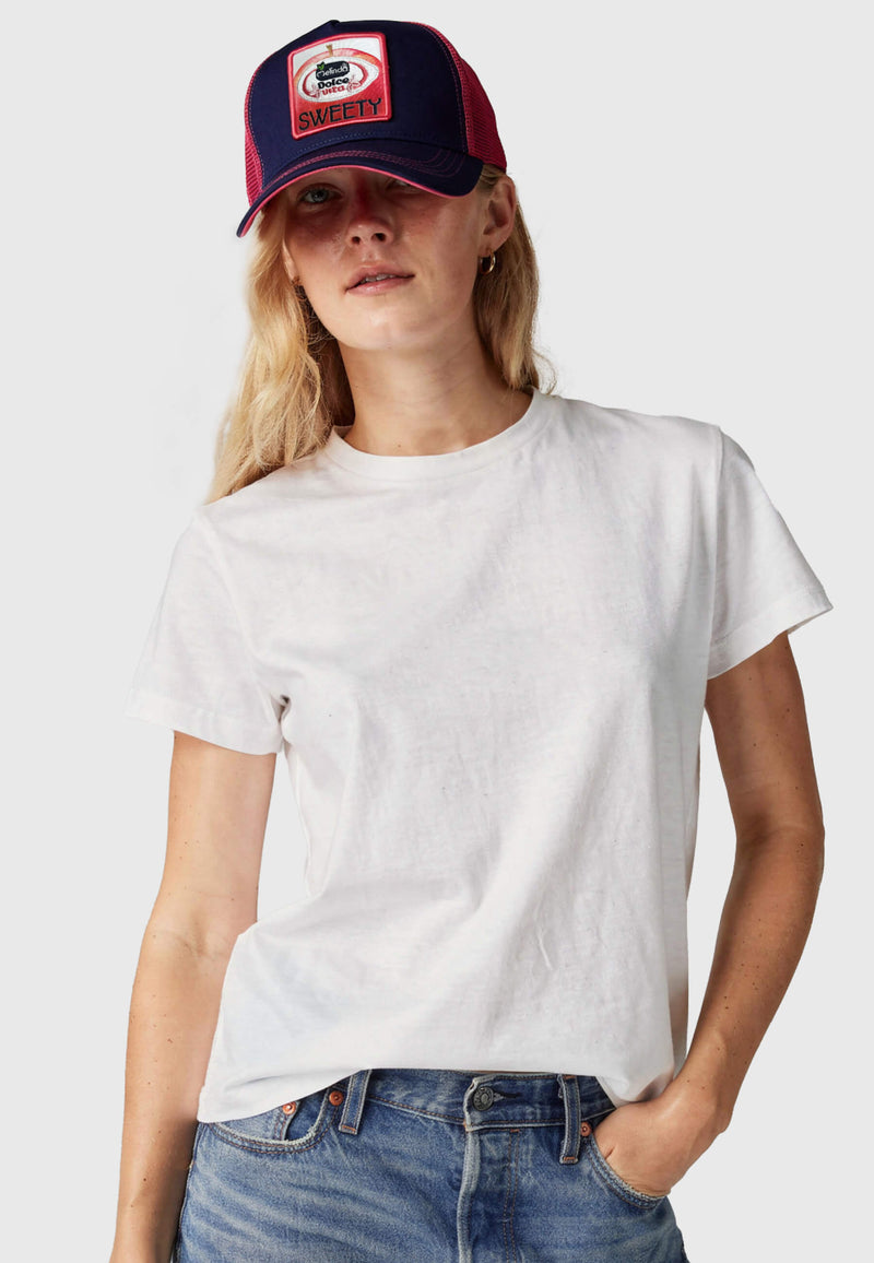 Trucker Hat Melinda Collection, modello donna, dettaglio ravvicinato