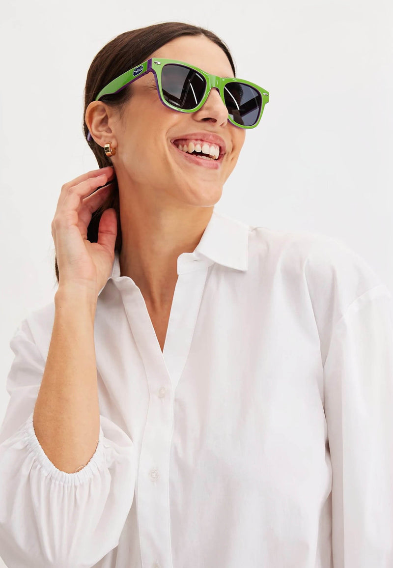 Occhiali da Sole Melinda SweeTango®, verde, modello donna, dettaglio ravvicinato