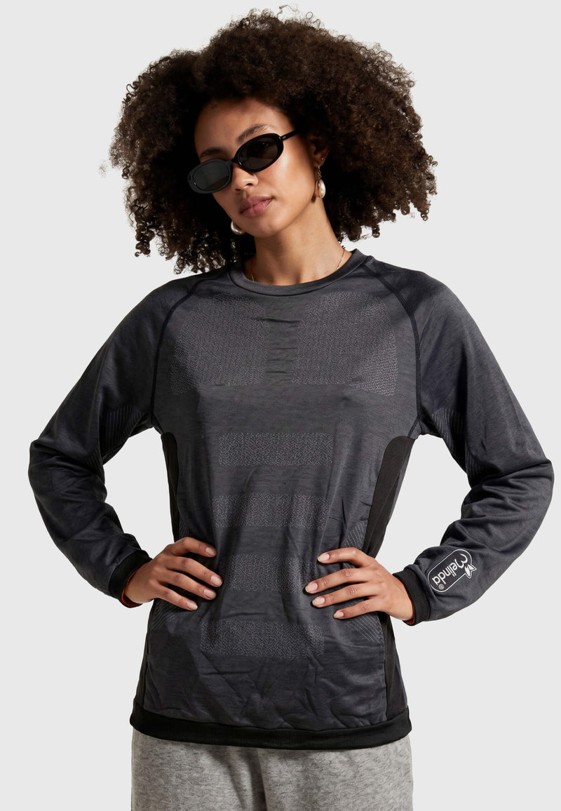 Maglia Termica Melinda Thermo Active, modello donna, dettaglio ravvicinato