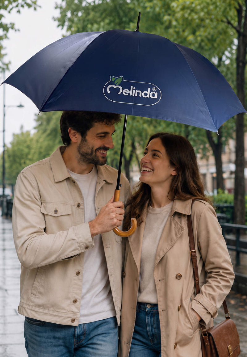 Ombrello Melinda, insieme agli accessori