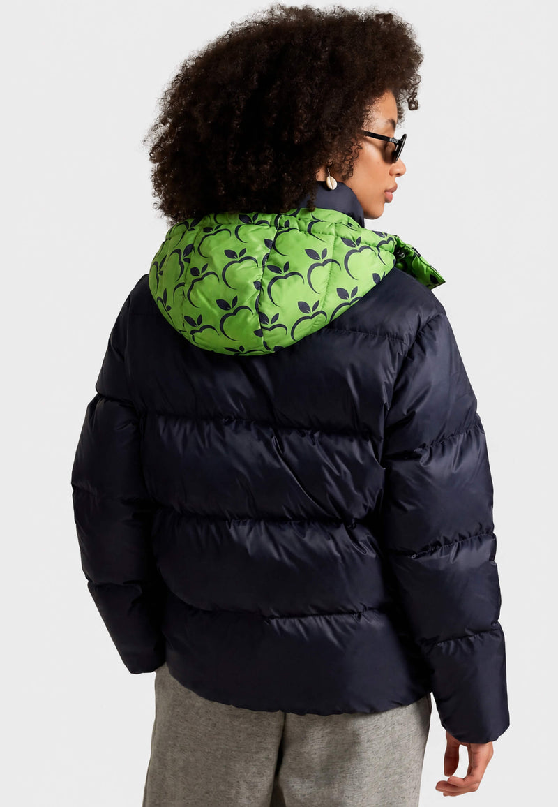 Giacca Piumino Melinda Collection, modello donna, vista posteriore
