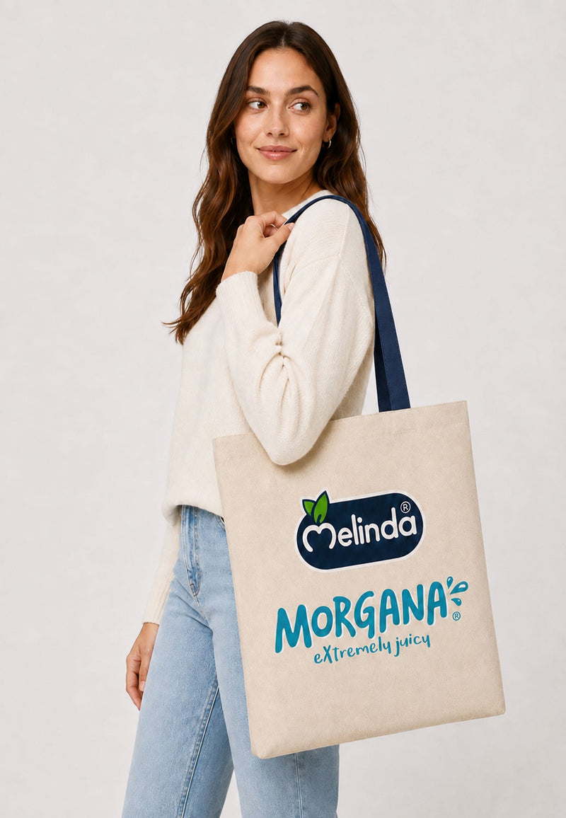Tote Bag Melinda Morgana, indossata