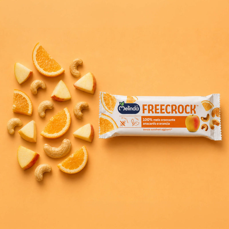 Barretta Freecrock Melinda anacardi e arancia con gli ingredienti