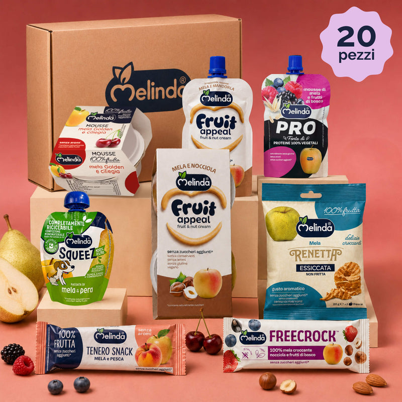 Discovery Box Melinda con assortimento di snack da 20 pezzi