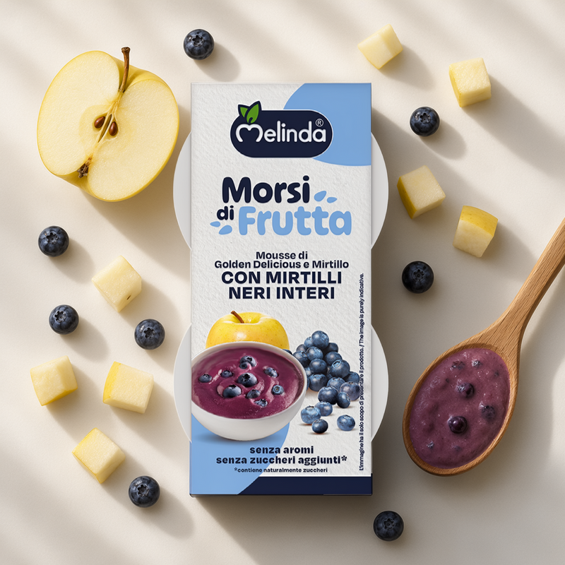 Confezione di Morsi di Frutta Melinda mirtillo