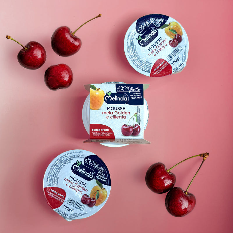 Confezione di mousse Melinda gusto ciliegia