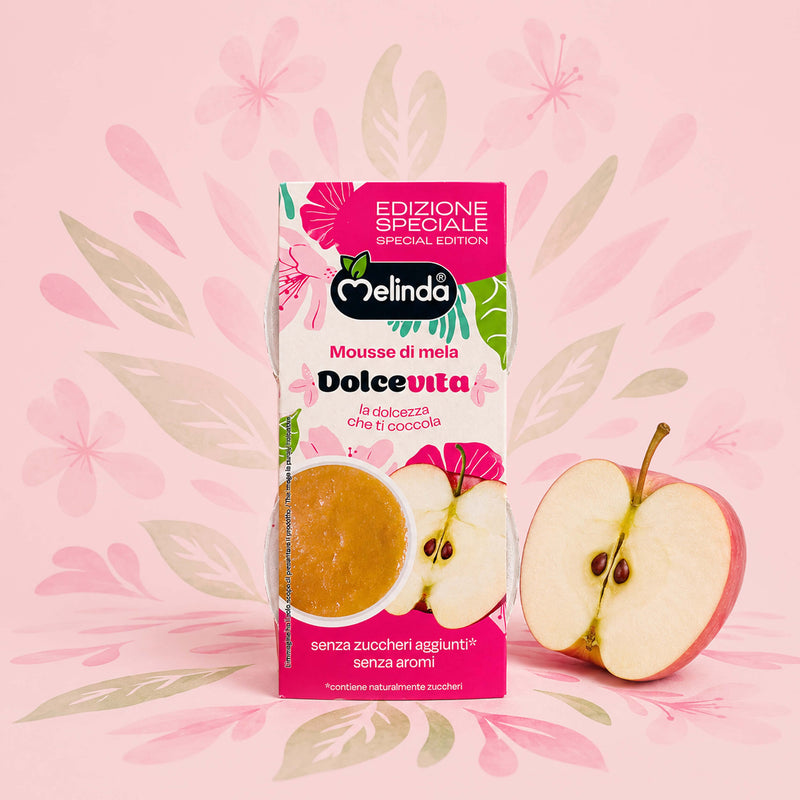 Confezione di mousse Melinda Limited Edition gusto mela Dolcevita
