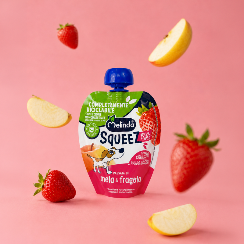 Confezione di Squeez Melinda gusto fragola