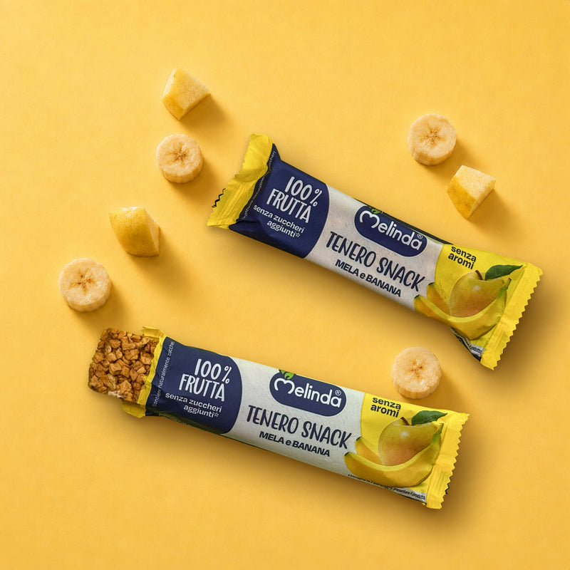 Barrette Tenero Snack Melinda gusto banana con frutta fresca