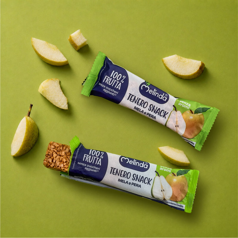 Barrette Tenero Snack Melinda gusto pera con frutta fresca