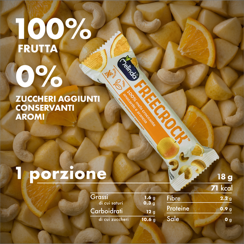 Freecrock Mela Anacardi e Arancia - valori nutrizionali