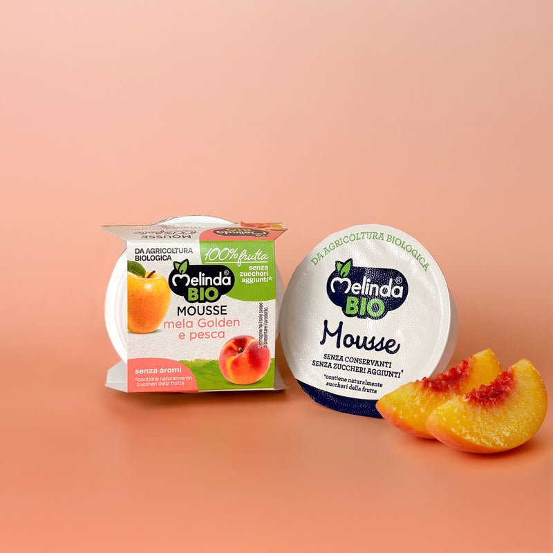 Confezione di mousse BIO Melinda gusto pesca