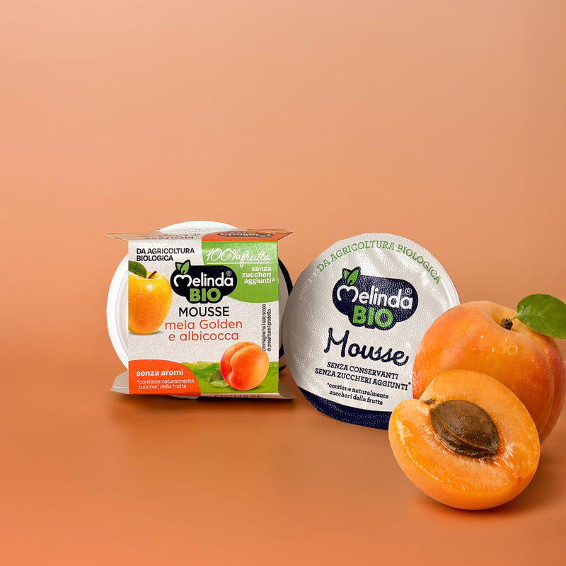Confezione di mousse BIO Melinda gusto albicocca