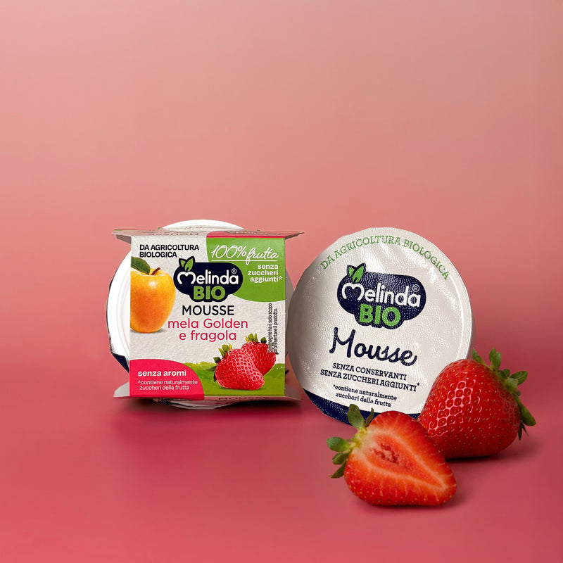 Confezione di mousse BIO Melinda gusto fragola
