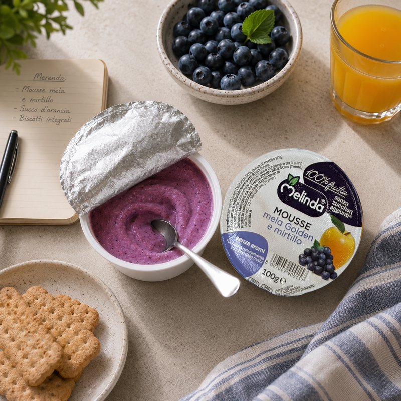 Mousse di Frutta Mirtillo - foto ambientata
